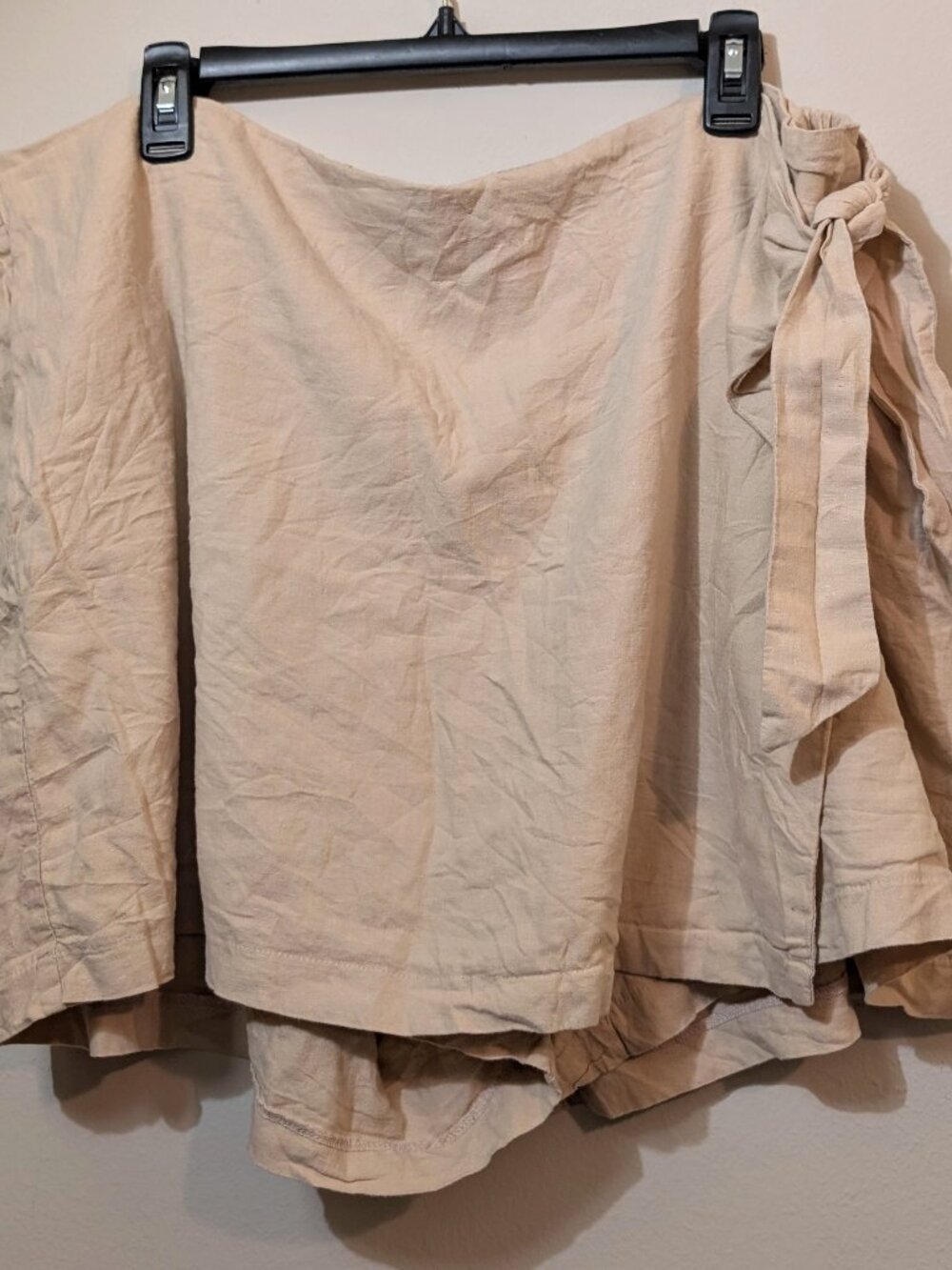 Tan Linen Wrap Skort Old Navy Size XXL
